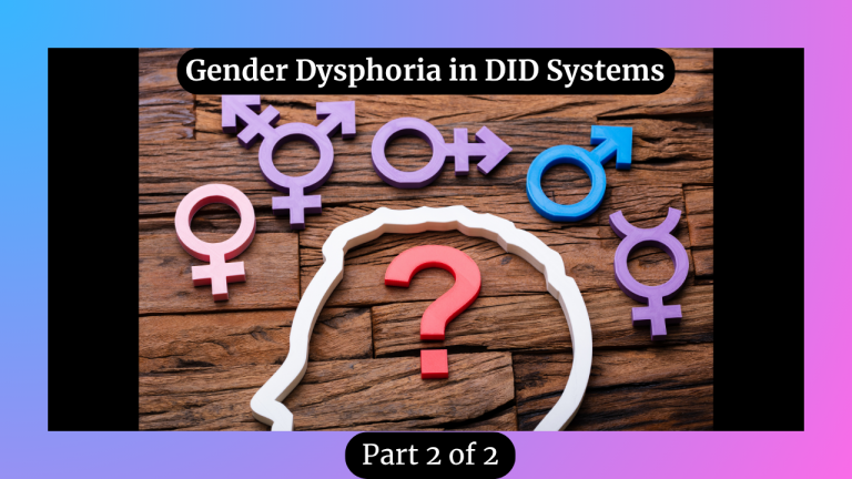 DID and Gender Dysphoria