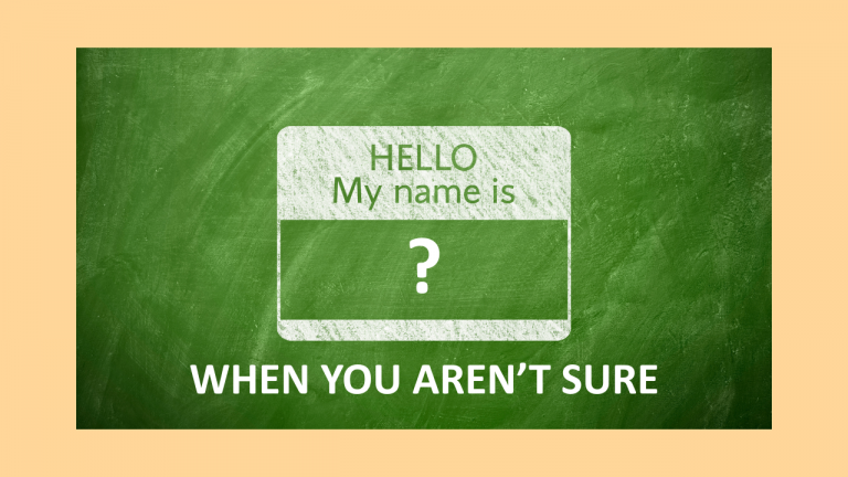 Knowing Where You Are but Not Who You Are