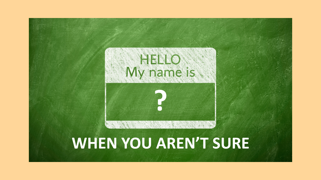 Read more about the article Knowing Where You Are but Not Who You Are